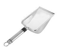 Ciieeo Pala para Arena de Gatos de Acero Inoxidable, Cedazo Fina 2x2 Mm, Recogedor de Basura Resistente para Limpieza de Caja de Arena, Herramienta Práctica para Cuidado Felino