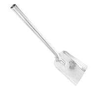 Ciieeo Pala para Horno de Leña de Hierro Fundido Engrosado, Pala Grande Redonda para Estufa de Leña y Barbacoa, Herramienta Resistente para Limpiar Carbón y Restos en Hogar y Jardín