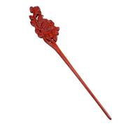 Ciieeo Palillo Cabello de Sándalo Tallado Antiguo, Horquilla para Moño Femenino de Madera Pequeña, Diseño Retro Flor de Peonía, Accesorio Elegante para Fiestas y Peinados Clásicos
