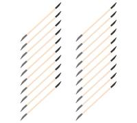 Ciieeo Palitos de Lijado para Manicura 30 Unidades, Empujador de Cutículas de Doble Punta, Madera Natural Grano Negro y Gris, Herramienta Portátil para Pedicura y Detalles en Uñas