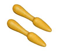 Ciieeo Palitos de Puntos de Acupuntura de Madera Natural Forma Calabaza 2 Piezas Accesorios de Masaje Compactos para Aliviar Estrés y Fatiga Herramientas de Masaje Manual para