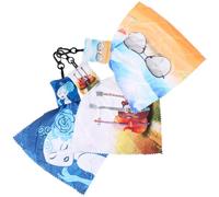 Ciieeo Paños de Limpieza para Lentes Llavero 3 Piezas Estampados Pequeña Bruja Violín Paños Reutilizables y Lavables para Limpieza de Pantallas Gafas y Dispositivos Electrónicos