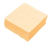 Ciieeo Paños de Microfibra para Limpiar Gafas y Cámaras, 100 Unidades 14x14 Cm, Paño Antivaho Amarillo sin Texto, Adecuado para Pantallas, Lentes y Superficies Delicadas