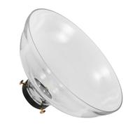 Ciieeo Pantalla de Vidrio Soplada Mano para Lámpara Alta Resistencia Térmica Vidrio Borosilicato Transparente con Anillo Fijador para Luces de Techo y Lámparas de Mesa