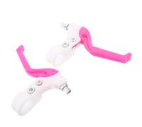 Ciieeo Par de Manetas de Freno para Bicicleta Infantil Rosa, Compatible Manillar 2-2,3 Cm, Repuesto para Frenos Bici Niña, Accesorio Ciclismo Seguro y Fácil de Usar