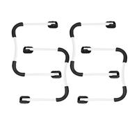 Ciieeo Patas de Mesa Plegables en Forma de U, Metal Negro Antideslizante, Tamaño Grande, Juego de 2 Pares para Escritorio, Banco y Mesa Auxiliar Portátil para Uso en Hogar y Oficina