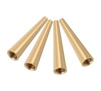 Ciieeo Patas Elevadoras Decorativas de Latón Macizo Cónicas 60 MM Juego de 4 Piezas para Muebles Base de Madera Soporte para Bandejas y Mesas Pequeñas en Cocina y Sala