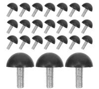 Ciieeo Patas Niveladoras Ajustables M6 X 15 Mm para Muebles, 200 Unidades Antideslizantes Tornillos Roscados, Pies Regulables en Altura para Mesas, Sillas y Protección de Suelos