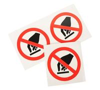 Ciieeo Pegatina de Señal de Advertencia de Seguridad Redonda 100 Mm, 3 Piezas, Vinilo Autoadhesivo Resistente para Maquinaria Industrial, Calcomanías de Precaución para Fábricas y Obras