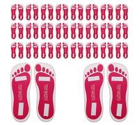 Ciieeo Pegatinas Bronceadoras para Pies 25 Pares Almohadillas Adhesivas Desechables Acolchado Mejorado para Bronceado en Aerosol en Salones y Eventos