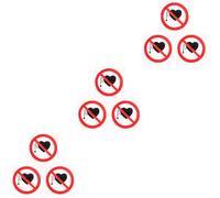 Ciieeo Pegatinas De Advertencia Adhesivas De Precaución Para Superficies Diámetro Para Seguridad Y Aviso 3 Piezas*3