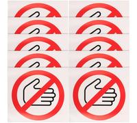 Ciieeo Pegatinas de Señal de Advertencia No Tocar de Vinilo Redondas de 30 Mm, 10 Unidades, Adhesivas para Precaución en Máquinas, Seguridad Industrial y Uso en Almacenes