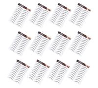 Ciieeo Pegatinas de Transferencia para Cejas Impermeables 6d Efecto Natural, Color Negro, 12 Piezas para Maquillaje Temporal y Cejas Postizas, Uso Fácil y Duradero para Rostro