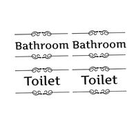 Ciieeo Pegatinas Decorativas Para Puertas y Paredes 4pcs Set Pegatinas Decorativas Duradero