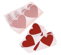Ciieeo Pegatinas para Rascar de Papel Forma de Corazón, Adhesivas y Despegables, 40 Unidades (20 Rojas 20 Rosa Dorado), para Manualidades Diy, Tarjetas de San Valentín y Scrapbooking