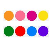 Ciieeo Pegatinas Suelo Autoadhesivas Redondas Multicolor, 8 Colores por Set, Puntos para Aula Preescolar y Primaria, Marcadores de Suelo para Organización Escolar y Juegos Educativos