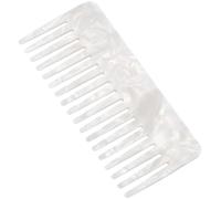 Ciieeo Peine Antiestático de Dientes Anchos para Cabello Masajeador de Cuero Cabelludo, Material Sintético Blanco, Diseño Moderno Adecuado para Uso en Casa o Salón