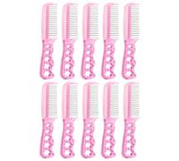 Ciieeo Peine de Metal para Peluca 10 Piezas Dientes Anchos de Acero Inoxidable, Accesorio Antiestático para Extensiones de Cabello Sintético y Humano, Herramienta de Peinado