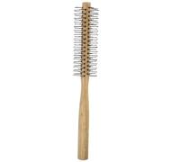 Ciieeo Peine de Rodillo Pequeño para Secar el Cabello Secador, Cepillo Redondo de Madera Natural Cerdas de Nailon, Compacto y Ligero para Peinar y Añadir Volumen al Cabello de Mujer,