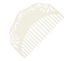 Ciieeo Peine Lateral de Resina Estilo Antiguo Chino Color Marfil Accesorio Elegante y Decorativo que No Daña el Cabello, Adecuado para Peinar y Complementar Tu Look para Mujer