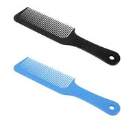 Ciieeo Peines Antiestáticos de Plástico 2 Piezas para Peluquería, Peines Planos Pequeños para Cortar Cabello, Accesorios para Hombres, Portátiles para Uso en Casa y Varios estilos