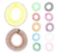 Ciieeo Peines Elásticos Circulares para Peluca 12 Piezas, Accesorios Cabello Coloridos Diseño de Dientes, Soporte Flexible para Diademas y Fijación de Postizos, Uso Color Color Aleatorio