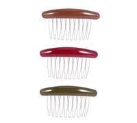 Ciieeo Peines Laterales Cabello Antideslizantes 3 Piezas Colores Surtidos Acrílico Accesorios de Moda para Peinados Fiesta Uso Diario Color Aleatorio