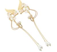 Ciieeo Pendientes Ear Cuff para Mujer sin Perforar Diseño de Borlas, Clip Ligero y Aleación Dorada Adecuado para Fiestas y Cosplay