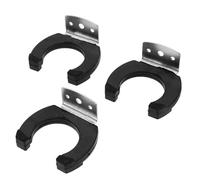 Ciieeo Percha Metálica para Micrófono Inalámbrico Ktv de 3 Piezas, Soporte de Pared de Hierro y Goma Reutilizable para Colgar Micrófonos en Estudios y Karaoke