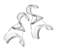 Ciieeo Perchas Organizador Ligero y Práctico para Bolsos 2 Pcs de Acrílico Transparentes para Colgar Bolsas en Armario o Vestidor Moderno