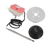 Ciieeo Perilla de Control de Temperatura Ajustable para Calentador Eléctrico, Termostato Mecánico de Hierro y Baquelita con Control Estable y Amplia Compatibilidad Color Color Aleatorio