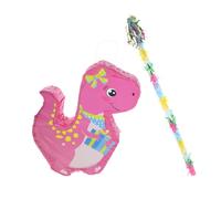 Ciieeo Piñata Dinosaurio Borlas para Fiesta Infantil Decoración Temática con Dulces para Colgar y Accesorio Divertido para Cumpleaños
