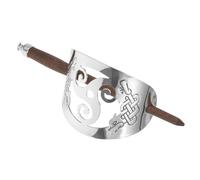 Ciieeo Pinza en Color Plata de Aleación de Zinc y Madera para Moño Vintage que Sujetan Firmemente y No se Rompen Accesorios para Cabello Mujer Adecuado para Fiestas y Prom