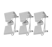 Ciieeo Pinzas para Lienzo Húmedo de Acero Inoxidable, Clips para Lienzo al Óleo, 3 Pcs, Plata, Reassembly, Flexibilidad, Herramientas para Artistas