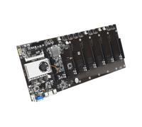 Ciieeo Placa Base para Máquina de Extracción 8 GPU, RAM Ddr3 Integrada y Soporte Seguro para Tarjeta Gráfica en Pc Gaming