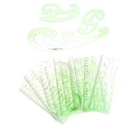 Ciieeo Plantillas de Pintura Geométrica 13 Piezas de Plástico Pet, Reglas de Dibujo Técnico para Estudiantes y Profesionales, Herramientas para Dibujo Arquitectónico y Diseño Artístico