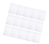 Ciieeo Porta Credencial Pvc Transparente, 100 Unidades, Porta Tarjetas de Identificación Vertical B1, Soporte sin Cordón para Oficina, Escuela y Viajes