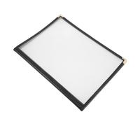 Ciieeo Portada de Menú de Pvc Transparente Diseño de Inserción de Página, Tamaño 31.5x23.5cm, Protección Clara Adecuado para Cafeterías y Restaurantes