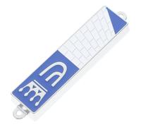 Ciieeo Poste de Puerta con Voluta mezuzá judía para Puerta Caso de mezuzá Rollo de la torá Rollo de mezuzá Caja de mezuzá de Metal con pergamino. Puerta judía mezuzá Aleación de Zinc