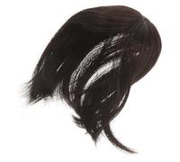 Ciieeo Postizo para Cabello Fino Mujer Clip, Sintético Ligero Marrón Oscuro, Pieza Única para Cubrir Canas y Aumentar Volumen, Topper Natural para Uso Diario
