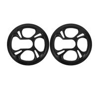 Ciieeo Protector de Bielas de Bicicleta 42 Dientes 2 Piezas, Cubierta Protectora de Cadena para Piñón Fijo y Montaña, Compatible Juego de Bielas de 5 Orificios, Protección Resistente