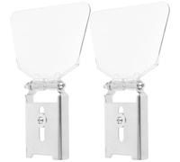 Ciieeo Protector Ocular para Amoladora de Banco Pequeño, 1 Par de Protectores de Acero Inoxidable y Abs, Cubierta Protectora Angular Resistente, Accesorios para Esmeriladora