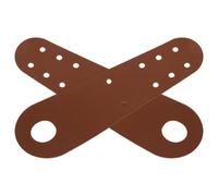 Ciieeo Protectores de Puntera para Patines de Cuero Marrón Juego de 2 Piezas Cubrepunzones Resistentes para Botas de Patinaje en Ruedas y Hielo Equipo de Protección para Patinadores