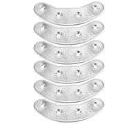 Ciieeo Protectores de Talón Metálicos para Botas 48Mm 3 Pares de Placas Antidesgaste para Reparación de Suelas Almohadillas Resistentes para Calzado de Hombre Ideales para Senderismo