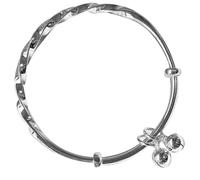 Ciieeo Pulsera Ajustable para Ñiño de Cobre Diseño Torcido y Campana Brazalete Delicado y Resistente para Muñeca Infantil Joyería Minimalista para Uso Diario y Ocasiones Obsequios