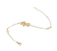 Ciieeo Pulsera de Amuleto Feng Shui Pi Yao Chapada en Oro Cadena Ajustable de Plata para Salud y Energía, Diseño Creativo para Hombres y Uso Diario