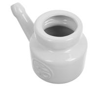 Ciieeo Recipiente de Cerámica 350 Ml para Irrigación Nasal Limpiador Nasal para Adultos Seguro Yoga y Cuidado Respiratorio Diario