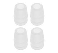 Ciieeo Repuestos de Válvula de Mordida para Botella Deportiva, 4 Boquillas Blandas de Silicona Color Blanco Lechoso, Adecuadas para Senderismo y Ciclismo en Exteriores