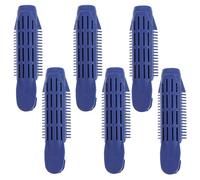 Ciieeo Rizadores de Raíces Cabello Azul 6piezas Material Abs que No Daña el Cabello y Herramienta para Peinar Adecuado para Madres y Amigas
