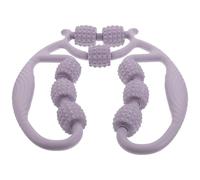 Ciieeo Rodillo de Masaje para Piernas y Pantorrillas con Diseño Circular Ajustable 9 Ruedas para Alivio Muscular Color Púrpura Taro Masajeador Portátil para Relajación en Casa y